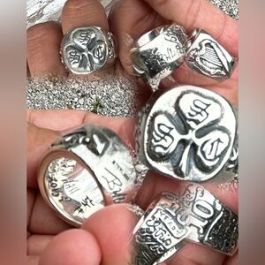 Bill Wall Leather Sterling Silver Ring FIRM